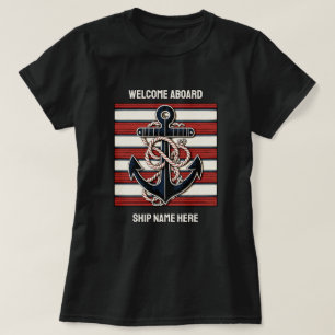 T-shirt Ancre automatique du texte personnalisé