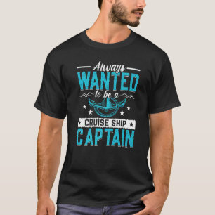 T-shirt Ancre avec dicton pour capitaine de bateau à moteu