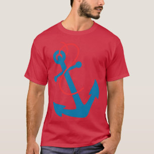 T-shirt Ancre bleue