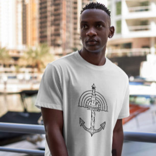 T-shirt Ancre de navire phare