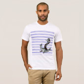 T-shirt Ancre du navire nautique (Devant entier)