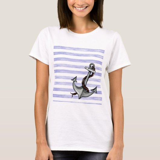 T-shirt Ancre du navire nautique (Devant)