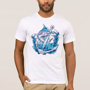 T-shirt Ancre et espadon
