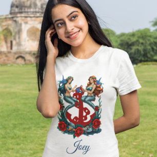 T-shirt Ancre marine de sirène