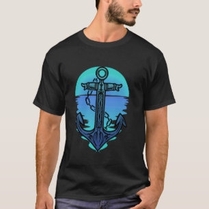 T-shirt Ancre maritime bateau nautique voilier