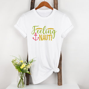 T-shirt Ancre Naudique Sentiment Nautique Mignon Amusant