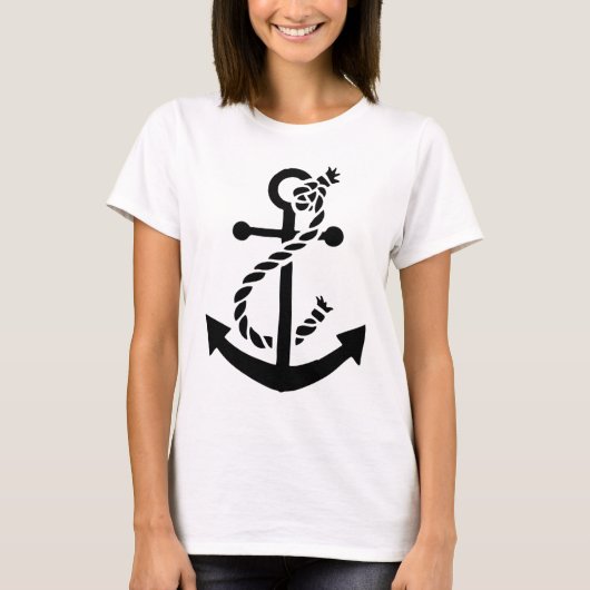 T-shirt Ancre nautique de marine de marine de bateau (Devant)