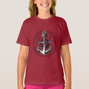 T-shirt Ancre Naútíque Minimaliste - Symbole de Stabilité