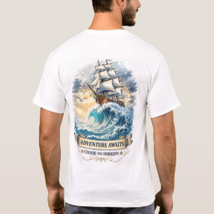 T-shirt Ancre Ne Pas Couler Graphique Naútíque De Base