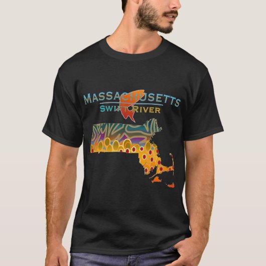 T-shirt Ancré par la nageoire - Queue de redfish (Devant)