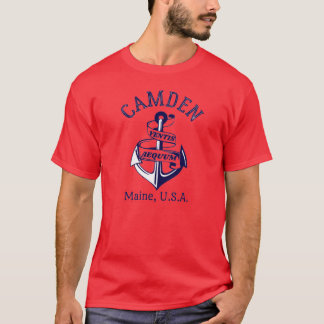 T-shirt Ancre Rétro Camden Maine USA1