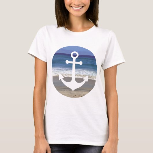 T-shirt Ancre Summer Beach (Devant)