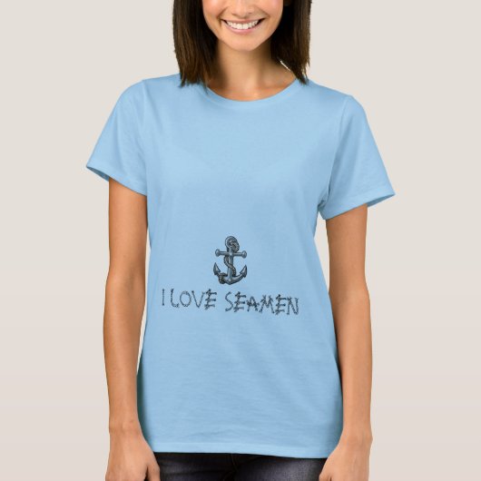 T-shirt Ancre-tatouage, J'AIME DES MARINS (Devant)
