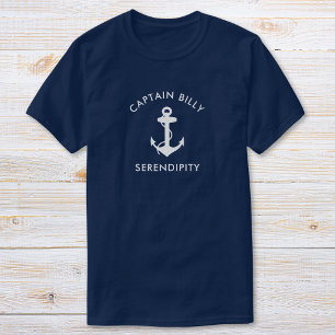 T-shirt Ancres classiques en bateau