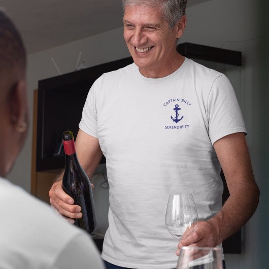 T-shirt Ancres classiques en bateau