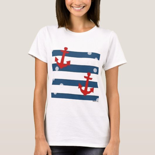 T-shirt ancres loin (Devant)
