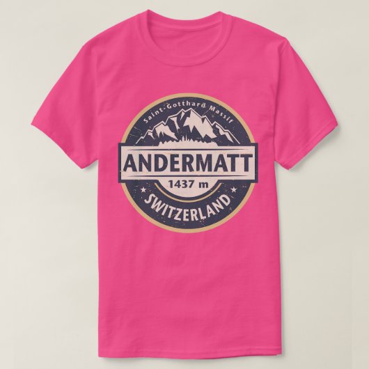 T-shirt Andermatt Suisse (Design devant)