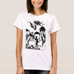 T-shirt Andersen : Petite silhouette de sirène