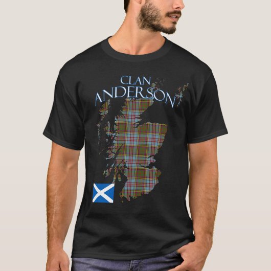 T-shirt Anderson Scottish Clan Tartan Scotland (Devant)