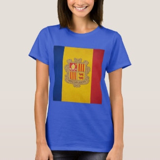 T-shirt Andorra: Bandera Nacional