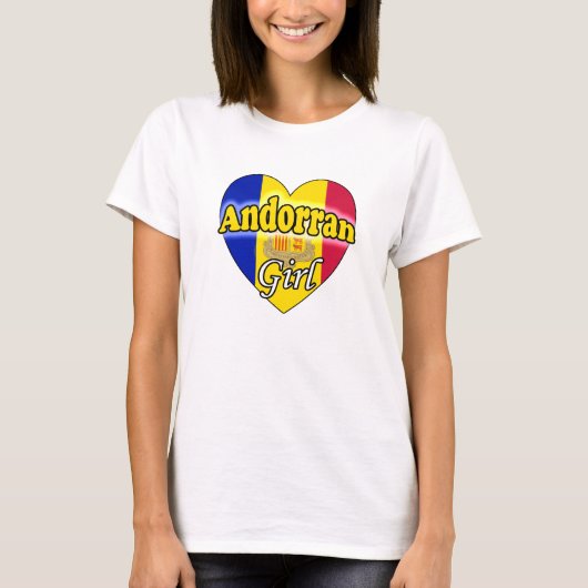 T-shirt andorrane fille (Devant)