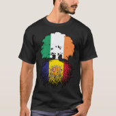 T-shirt Andorre Andorre Irlande Irlande Arbre Drapeau (Devant)