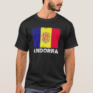 T-shirt Andorre Drapeau Soutien Personnes Andorre Femmes H