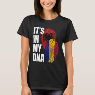 T-shirt Andorre Et L'Albanie Mélangent Le Patrimoine De L'
