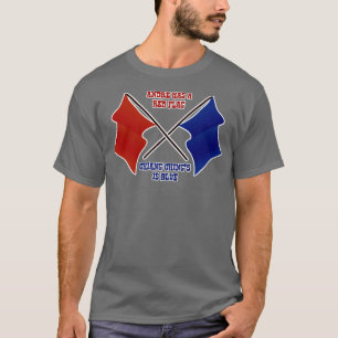 T-shirt André a le drapeau rouge Chiang Chings est bleu