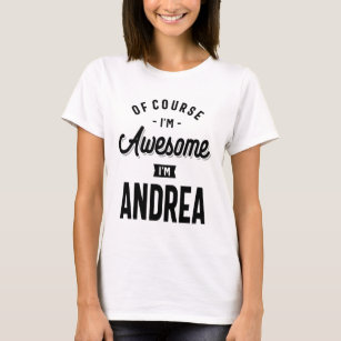 T-shirt Andrea Nom personnalisé Cadeau Anniversaire