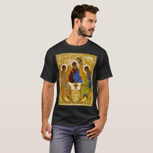 T-shirt Andrei Rublev, icon of the Trinity (Devant entier)