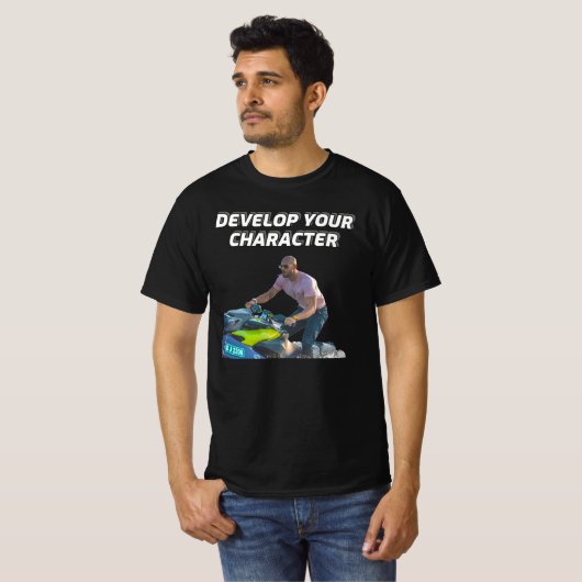 T-shirt Andrew Tate Développer votre caractère (Devant entier)