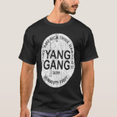 T-shirt Andrew Yang 2020 YangGang 2020 MATH & Humanity Fir (Devant)