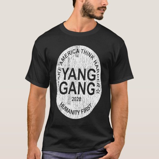 T-shirt Andrew Yang 2020 YangGang 2020 MATH & Humanity Fir (Devant)