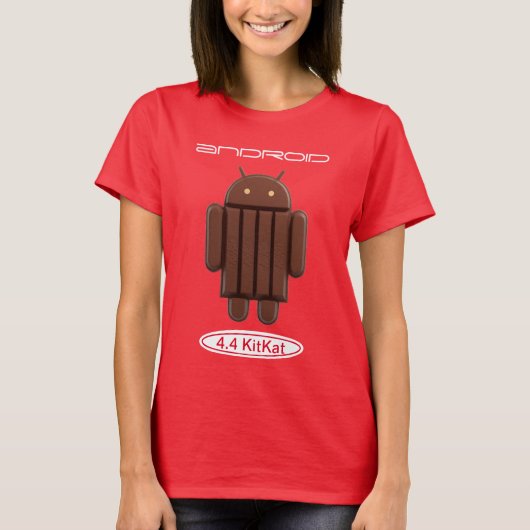 T-shirt Android 4.4 KitKat (Devant)