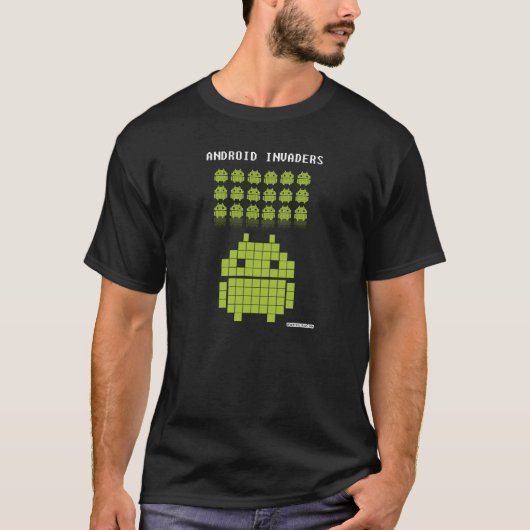 T-shirt Android Invaders (Devant)