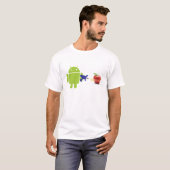 T-shirt Androïde contre (Devant entier)