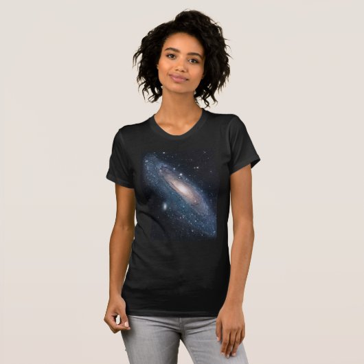 T-shirt androméda galaxie voie laiteuse cosmos univers (Devant entier)