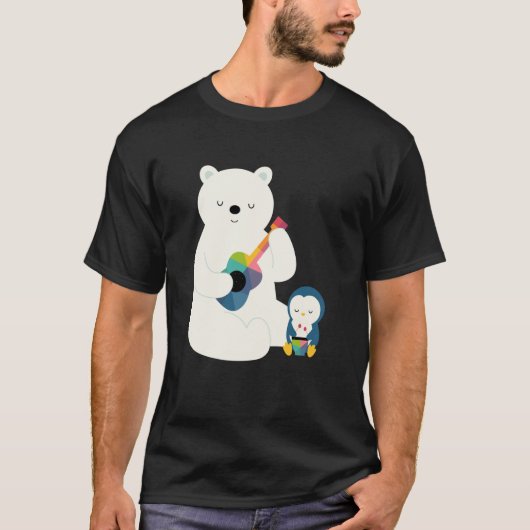 T-shirt Andy Westface sans fil Un petit groupe graphique (Devant)