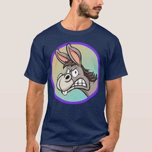 T-shirt âne en colère (Devant)