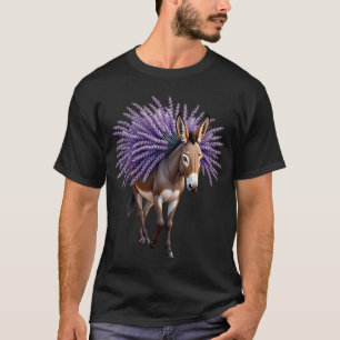 T-shirt Âne lavande