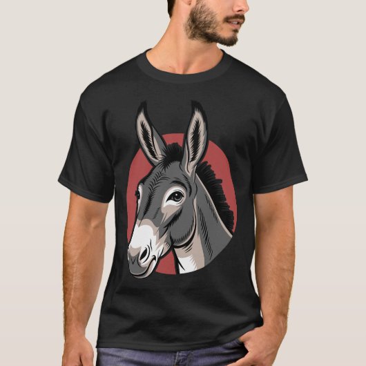 T-shirt Âne Mule Drôle (Devant)