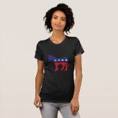 T-shirt Âne original de Démocrate affligé (Devant entier)