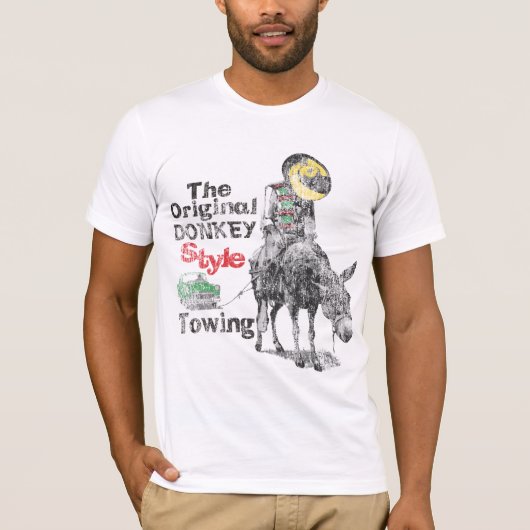 T-shirt Âne vintage (Devant)
