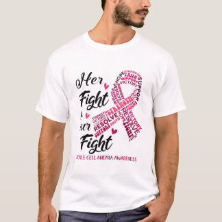 T-shirt Anémie falciforme Son combat est notre combat
