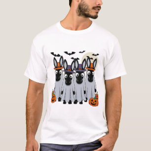 T-shirt ânes fantômes Halloween Âne