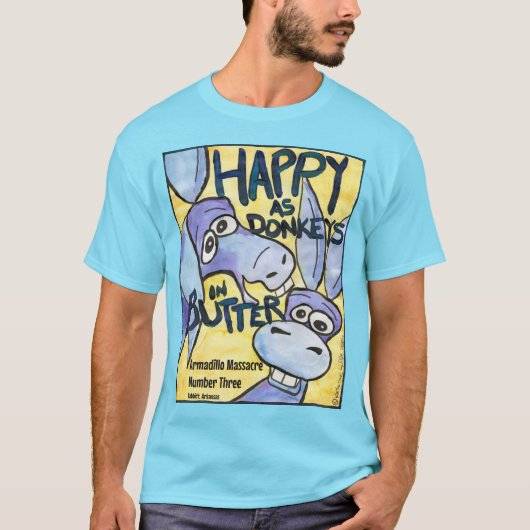 T-shirt ânes heureux (Devant)