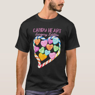 T-shirt Anesthésie Infirmière Valentines Jour Bonbons Coeu