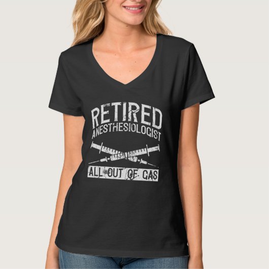 T-shirt Anesthesiology Retired Anesthesiologist Anesthetis (Devant)