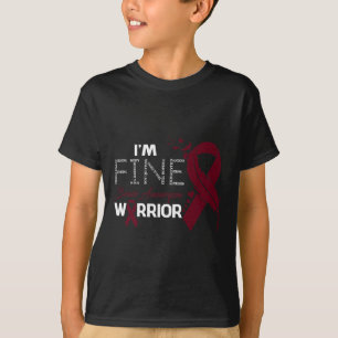 T-shirt Aneurysm Guerrier Je suis une belle plume